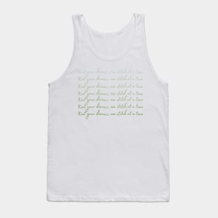 Knit your Dreams, One Stitch at a Time Tank Top